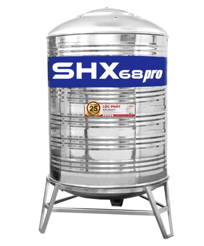 Bồn nước inox đứng SHX68 PRO – Minh họa từ nhà sản xuất