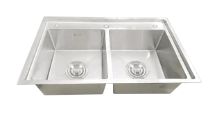Chậu rửa 2 ngăn cao cấp HANDMADE SHG8350S