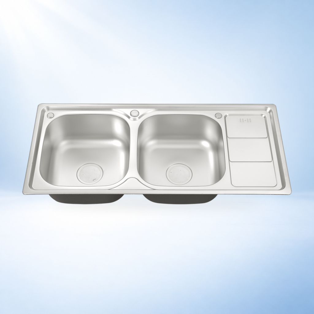 Chậu rửa 2 ngăn cao cấp SHG10046 – ảnh sản phẩm nền studio