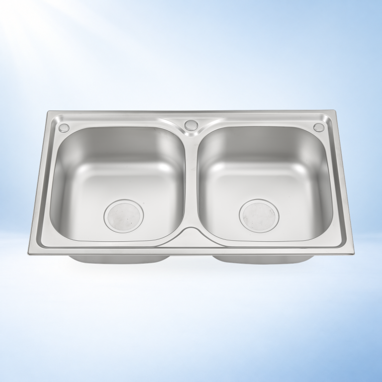 Chậu rửa 2 ngăn cao cấp SHG8046 – ảnh sản phẩm nền studio